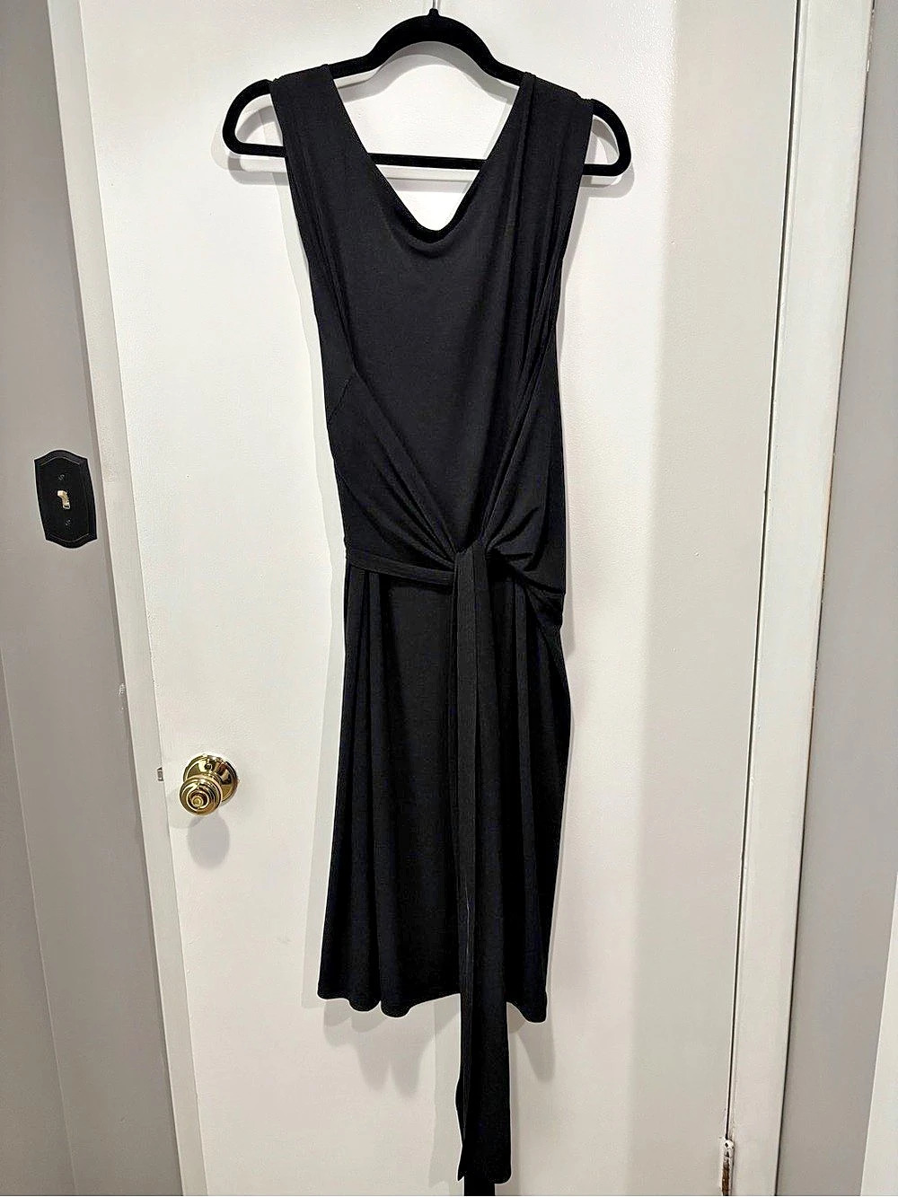 Shape FX Black Maxi Dress Size Large Like New